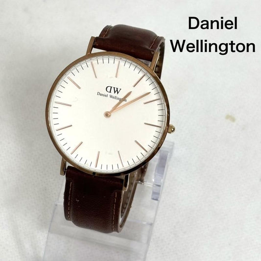 ダニエルウェリントン Daniel Wellington 腕時計 アナログ（クォーツ式） クラシック ブリストル 腕時計 - 金 / ゴールド / gold color X 茶 / ブラウン / brown メンズ USED 古着 中古 50161909