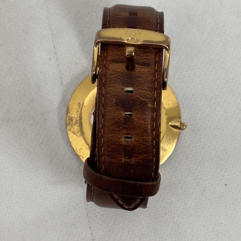 ダニエルウェリントン Daniel Wellington 腕時計 アナログ（クォーツ式） クラシック ブリストル 腕時計 - 金 / ゴールド / gold color X 茶 / ブラウン / brown メンズ USED 古着 中古 50161909