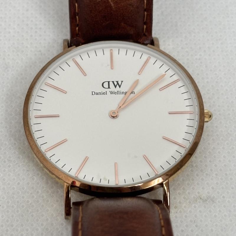 ダニエルウェリントン Daniel Wellington 腕時計 アナログ（クォーツ式） クラシック ブリストル 腕時計 - 金 / ゴールド / gold color X 茶 / ブラウン / brown メンズ USED 古着 中古 50161909