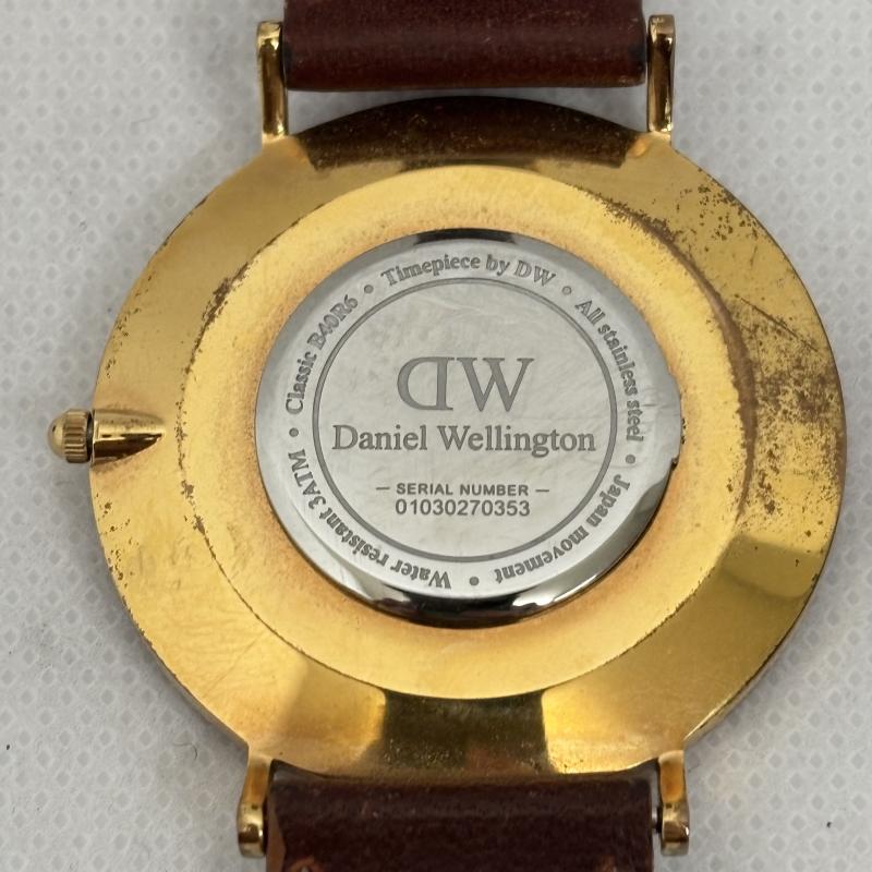 ダニエルウェリントン Daniel Wellington 腕時計 アナログ（クォーツ式） クラシック ブリストル 腕時計 - 金 / ゴールド / gold color X 茶 / ブラウン / brown メンズ USED 古着 中古 50161909