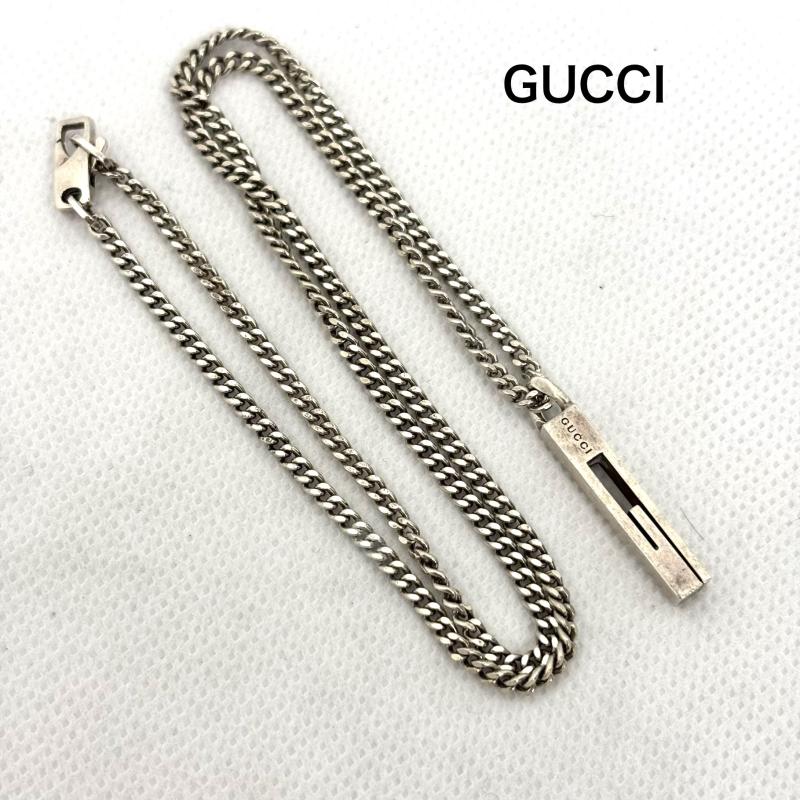 グッチ GUCCI アクセサリー ネックレス、ペンダント Gロゴ ネックレス 925 Gモチーフ - メンズ USED 古着 中古 50161914