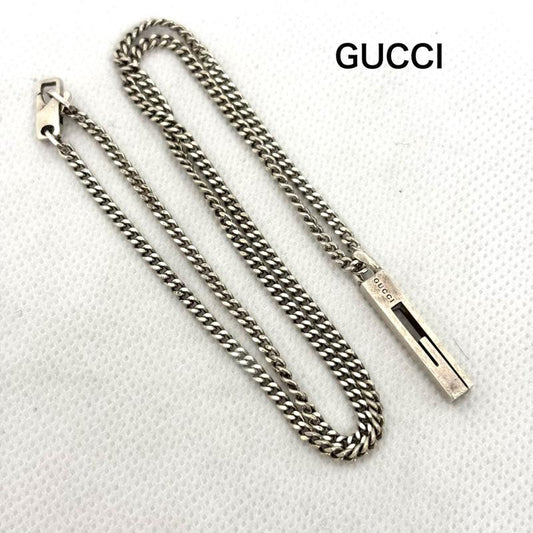 グッチ GUCCI アクセサリー ネックレス、ペンダント Gロゴ ネックレス 925 Gモチーフ - メンズ USED 古着 中古 50161914