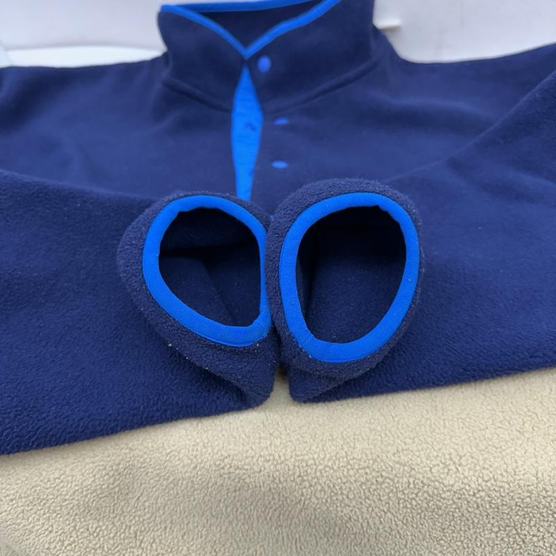 パタゴニア patagonia ジャケット、上着 ジャンパー、ブルゾン シンチラ ハーフ スナップ フリース プルオーバー 25450 FA14 XL 紺 / ネイビー / navy X アイボリー / アイボリー / メンズ USED 古着 中古 50161916