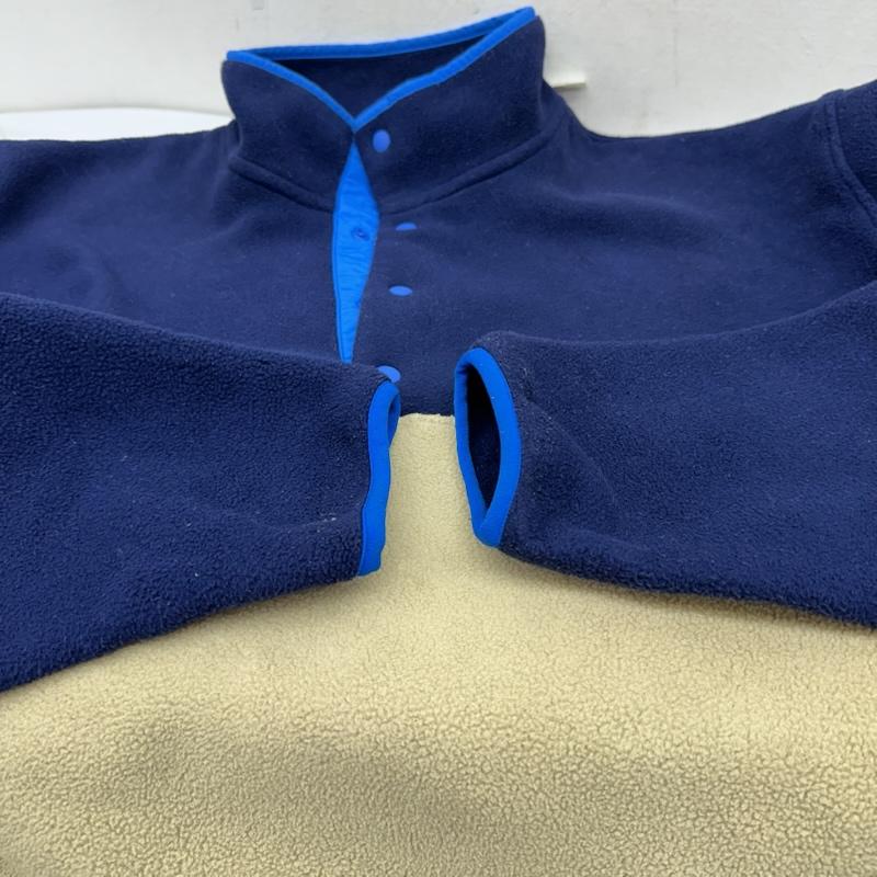 パタゴニア patagonia ジャケット、上着 ジャンパー、ブルゾン シンチラ ハーフ スナップ フリース プルオーバー 25450 FA14 XL 紺 / ネイビー / navy X アイボリー / アイボリー / メンズ USED 古着 中古 50161916