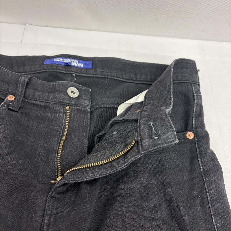 ジュンヤワタナベマン JUNYA WATANABE MAN パンツ デニム、ジーンズ パッチワーク デニム 綿エステルデニム 切替 ウール チェック S 黒 / ブラック / black X 青 / ブルー / blue メンズ USED 古着 中古 50161917