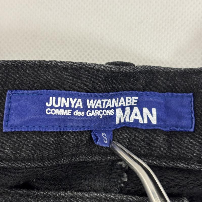 ジュンヤワタナベマン JUNYA WATANABE MAN パンツ デニム、ジーンズ パッチワーク デニム 綿エステルデニム 切替 ウール チェック S 黒 / ブラック / black X 青 / ブルー / blue メンズ USED 古着 中古 50161917