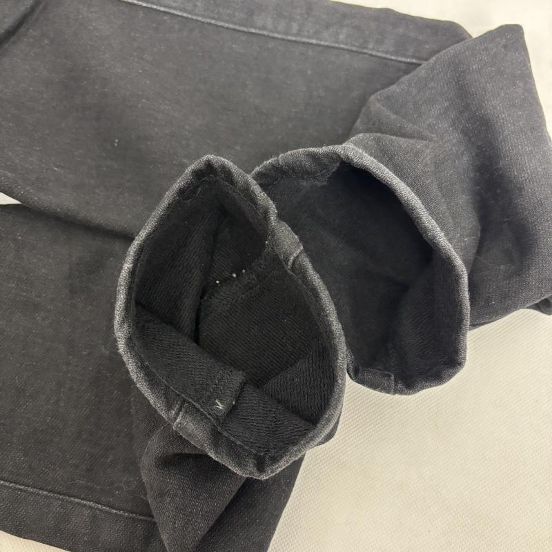 ジュンヤワタナベマン JUNYA WATANABE MAN パンツ デニム、ジーンズ パッチワーク デニム 綿エステルデニム 切替 ウール チェック S 黒 / ブラック / black X 青 / ブルー / blue メンズ USED 古着 中古 50161917