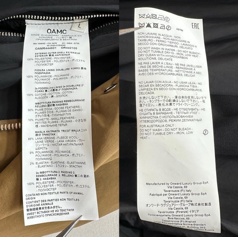 オーエーエムシー OAMC ジャケット、上着 ダウンジャケット 20AW Lithium Down Jacket フーデッド ダウン ジャケット OAMR444801 L 茶 / ブラウン / brown メンズ USED 古着 中古 50161921