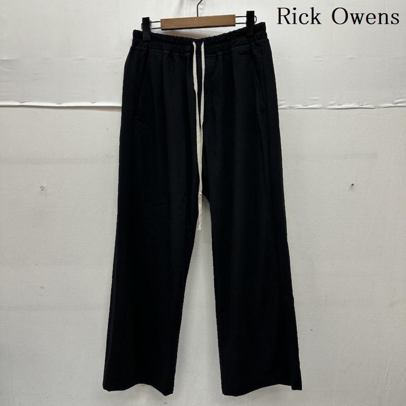 リックオウエンス Rick Owens パンツ スラックス 25SS DIETRICH DRAWSTRING ドローストリング イージー スラックス パンツ RU01E5378-WLP 48 黒 / ブラック / black メンズ USED 古着 中古 50161922