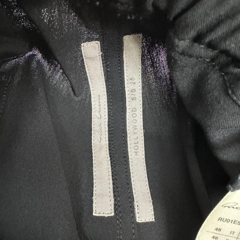 リックオウエンス Rick Owens パンツ スラックス 25SS DIETRICH DRAWSTRING ドローストリング イージー スラックス パンツ RU01E5378-WLP 48 黒 / ブラック / black メンズ USED 古着 中古 50161922