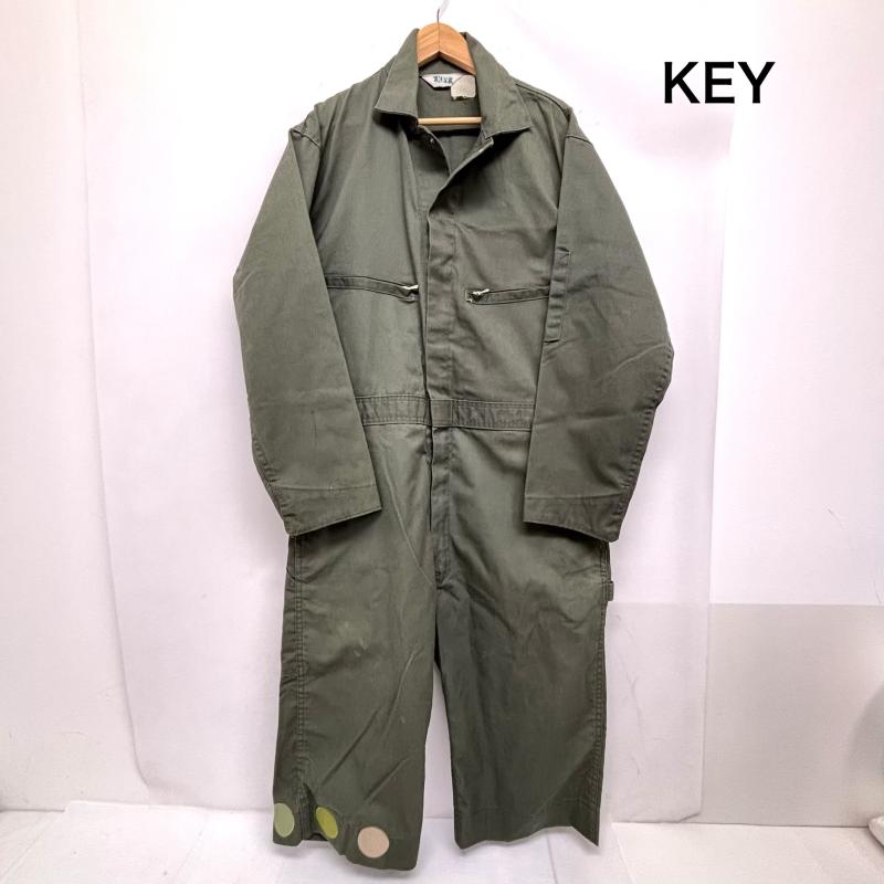 キイ KEY サロペット・オーバーオール サロペット、オーバーオール KEY USA製 つなぎ オールインワン リメイク カーキオリーブ / カーキオリーブ / メンズ USED 古着 中古 50161923