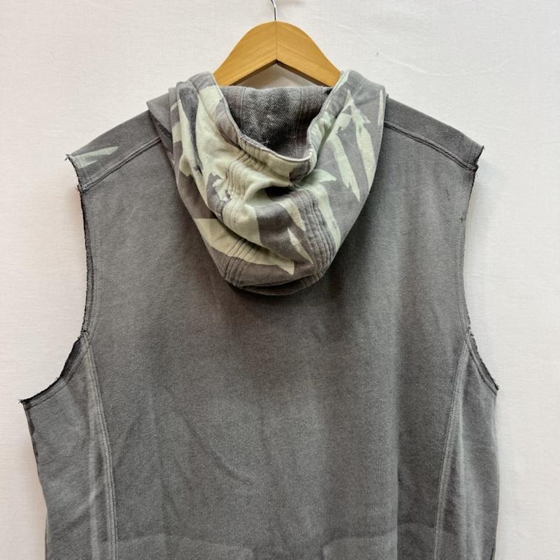 ディーゼル DIESEL パーカー 半袖 00s カットオフ ノースリーブ パーカー y2k XL 灰 / グレー / gray メンズ USED 古着 中古 50161927