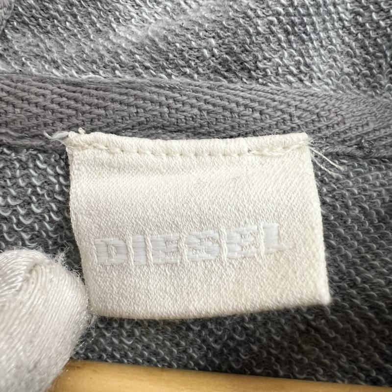 ディーゼル DIESEL パーカー 半袖 00s カットオフ ノースリーブ パーカー y2k XL 灰 / グレー / gray メンズ USED 古着 中古 50161927
