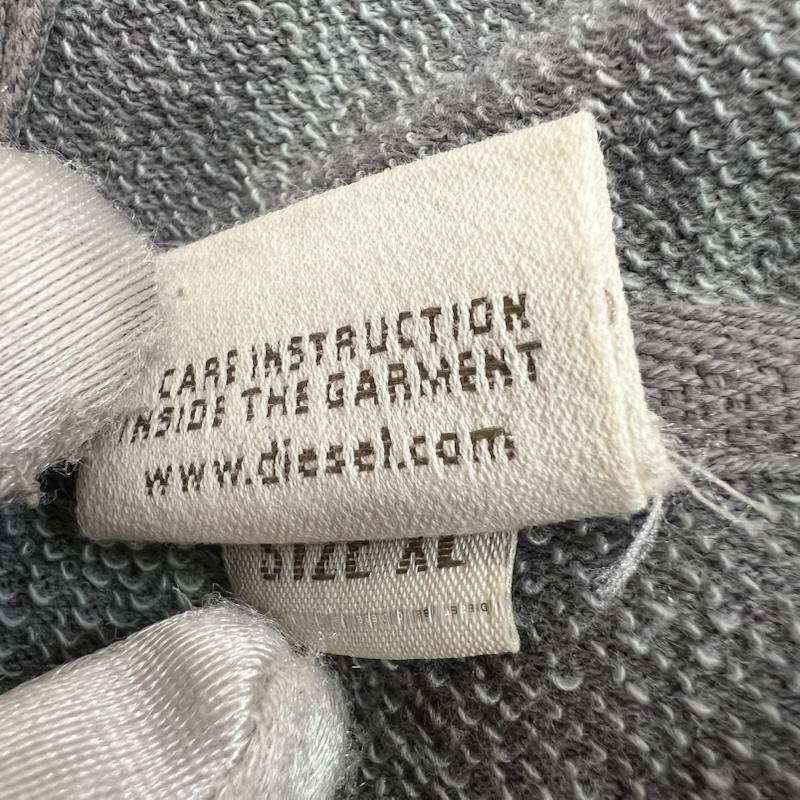 ディーゼル DIESEL パーカー 半袖 00s カットオフ ノースリーブ パーカー y2k XL 灰 / グレー / gray メンズ USED 古着 中古 50161927