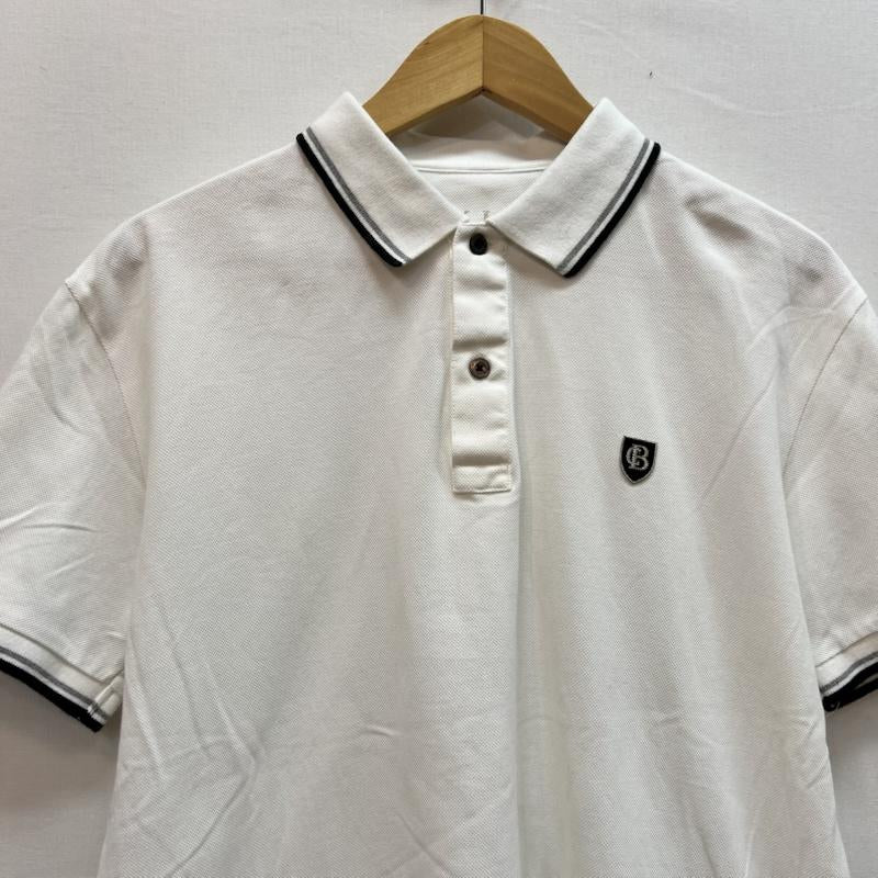 ブラックレーベル・クレストブリッジ BLACK LABEL CRESTBRIDGE ポロシャツ 半袖 ワンポイントロゴ 鹿の子 ポロシャツ 3 白 / ホワイト / white メンズ USED 古着 中古 50161928