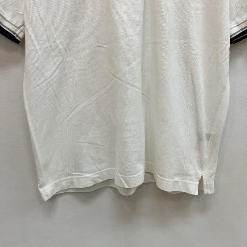 ブラックレーベル・クレストブリッジ BLACK LABEL CRESTBRIDGE ポロシャツ 半袖 ワンポイントロゴ 鹿の子 ポロシャツ 3 白 / ホワイト / white メンズ USED 古着 中古 50161928