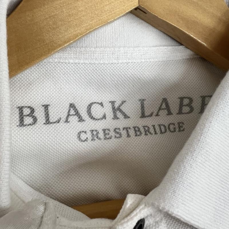 ブラックレーベル・クレストブリッジ BLACK LABEL CRESTBRIDGE ポロシャツ 半袖 ワンポイントロゴ 鹿の子 ポロシャツ 3 白 / ホワイト / white メンズ USED 古着 中古 50161928