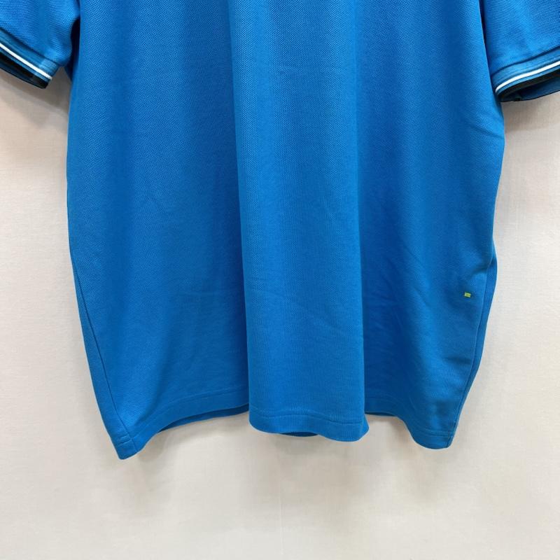 ヒューゴボス HUGO BOSS ポロシャツ 半袖 ワンポイントロゴ 鹿の子 ポロシャツ M 水色 / ライトブルー / メンズ USED 古着 中古 50161929