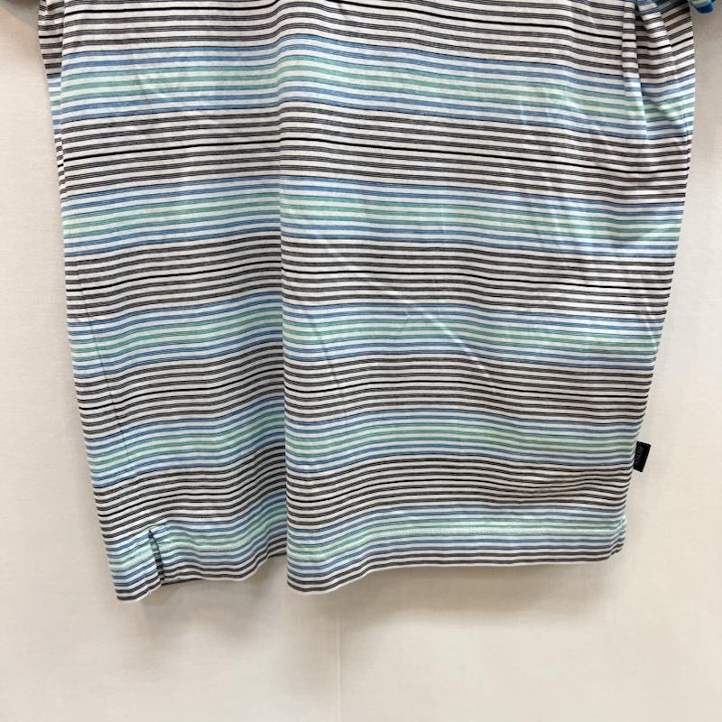ヒューゴボス HUGO BOSS ポロシャツ 半袖 マルチボーダー ポロシャツ S マルチカラー / マルチカラー / multicolor X 青 / ブルー / blue メンズ USED 古着 中古 50161930