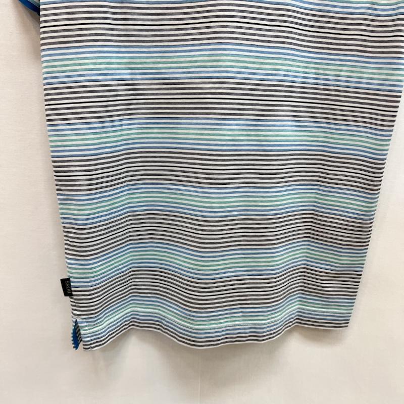 ヒューゴボス HUGO BOSS ポロシャツ 半袖 マルチボーダー ポロシャツ S マルチカラー / マルチカラー / multicolor X 青 / ブルー / blue メンズ USED 古着 中古 50161930