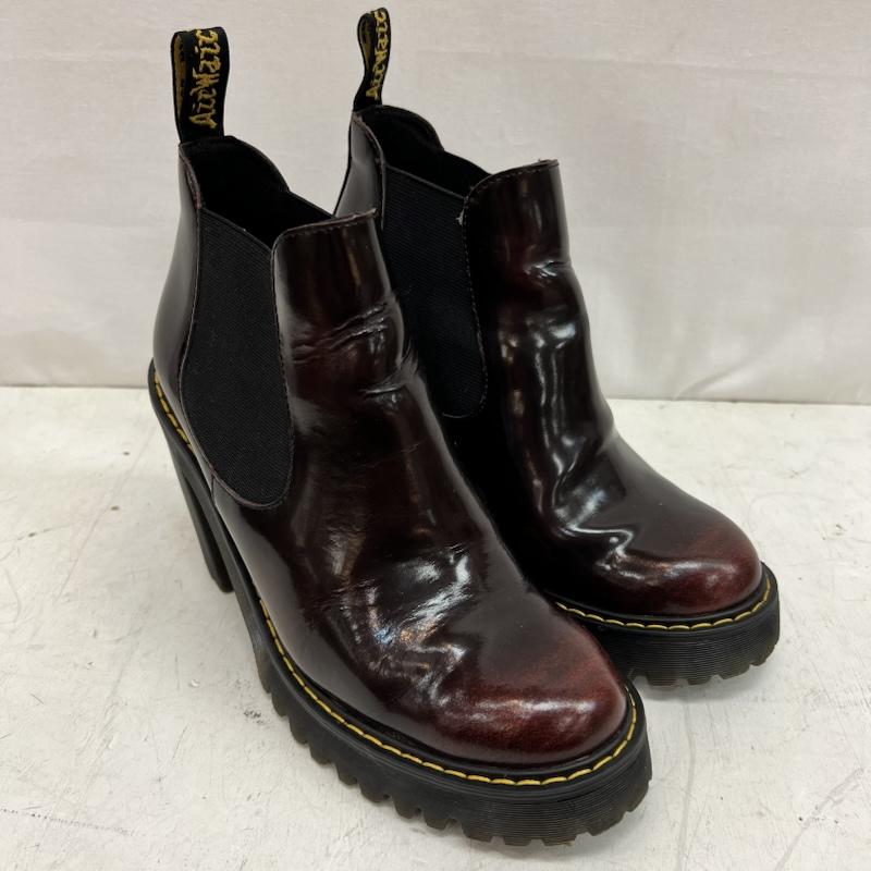 ドクターマーチン Dr.Martens ブーツ ショートブーツ HURSTON サイドゴア ヒールブーツ UK：5 えんじ / ワインレッド / dark red レディース USED 古着 中古 50161941
