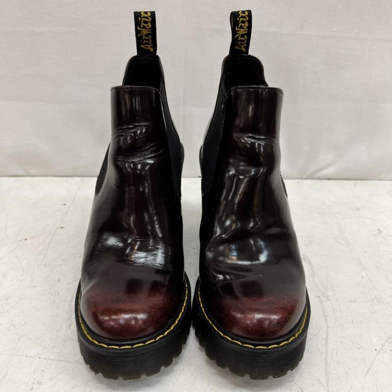 ドクターマーチン Dr.Martens ブーツ ショートブーツ HURSTON サイドゴア ヒールブーツ UK：5 えんじ / ワインレッド / dark red レディース USED 古着 中古 50161941
