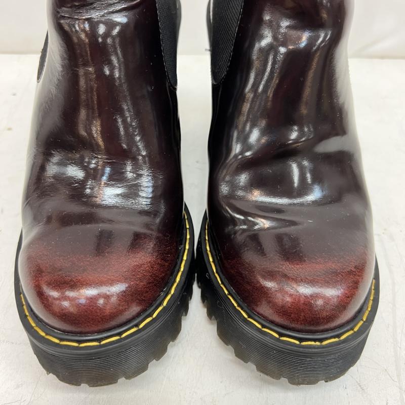 ドクターマーチン Dr.Martens ブーツ ショートブーツ HURSTON サイドゴア ヒールブーツ UK：5 えんじ / ワインレッド / dark red レディース USED 古着 中古 50161941