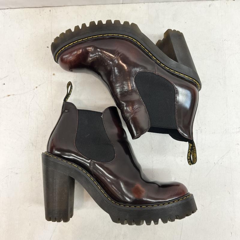 ドクターマーチン Dr.Martens ブーツ ショートブーツ HURSTON サイドゴア ヒールブーツ UK：5 えんじ / ワインレッド / dark red レディース USED 古着 中古 50161941