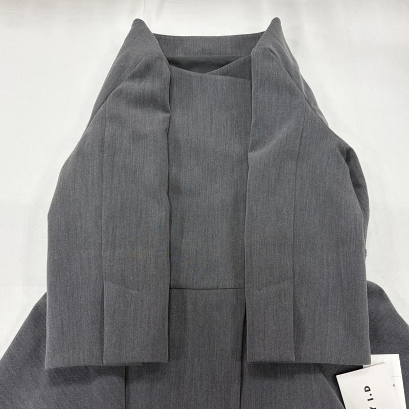 フレイ アイディー FRAY I.D ジャケット、上着 ジャケット、ブレザー WEB限定 2way ジャケット ペプラム フレア 0 無地 灰 / グレー / gray レディース USED 古着 中古 50161950