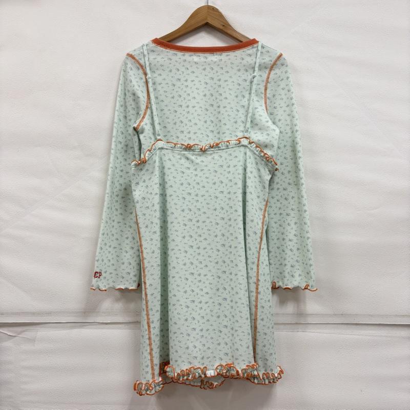 チャオパニック CIAOPANIC セットアップ セットアップ Tee 付き フラワー ワッフル チュニック キャミ ワンピース レイヤード one 花柄 X ロゴ、文字 X プリント 水色 / ライトブルー / X 橙 / オレンジ / orange レディース USED 古着 中古 50161955