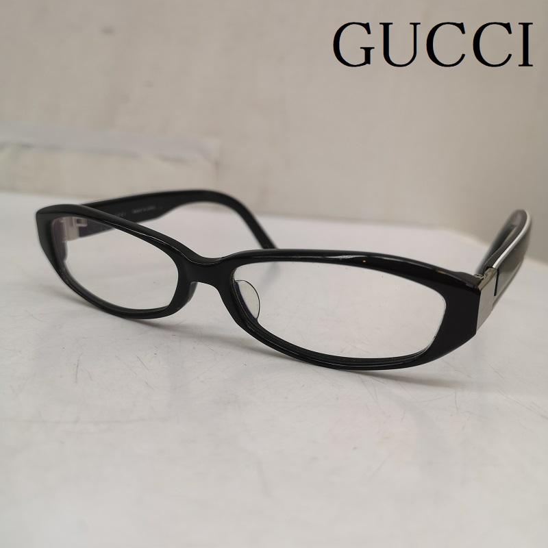 グッチ GUCCI めがね・サングラス めがね GG-9049J B6V 54□15-130 度入り 眼鏡 メガネ - 黒 / ブラック / black レディース USED 古着 中古 50161958