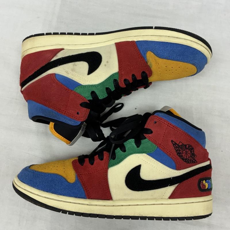 ナイキ NIKE スニーカー スニーカー Blue The Great ブルー・ザ・グレート Air Jordan 1 Mid エアジョーダン スニーカー CU2805-100 25.5cm メンズ USED 古着 中古 50161968