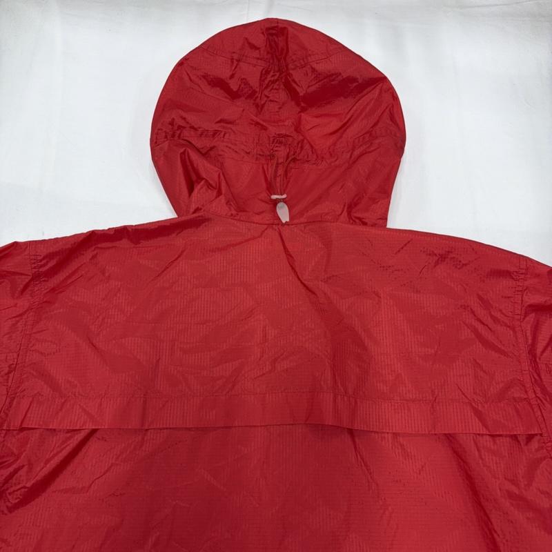 プリーツプリーズ PLEATS PLEASE コート コート一般 ISSEY MIYAKE イッセイミヤケ フード ロング レインコート ジャケット ナイロン ブルゾン 4 無地 赤 / レッド / red レディース USED 古着 中古 50161971