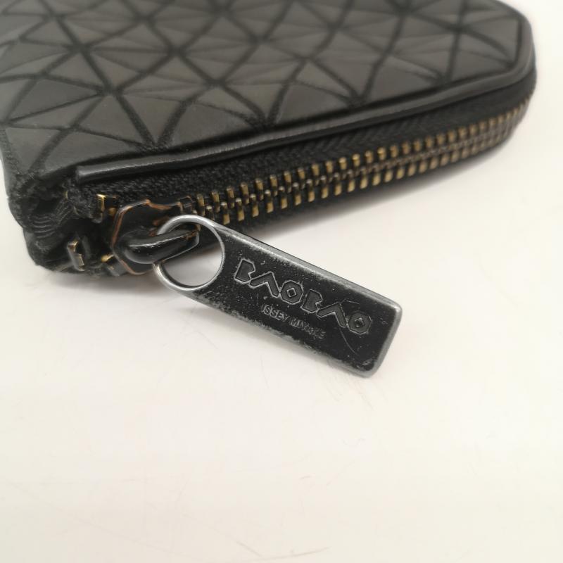 バオバオ イッセイミヤケ BAO BAO ISSEY MIYAKE 財布 コンパクト財布 L字 ファスナー ウォレット - 黒 / ブラック / black メンズ USED 古着 中古 50161977