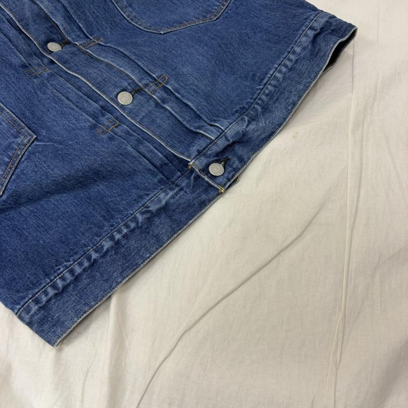 オーディナリーフィッツ Ordinary fits ジャケット、上着 ジャケット、ブレザー 2ndタイプ デニムジャケット Gジャン 36 ライトブルー 36 無地 インディゴ / インディゴ / Indigo メンズ USED 古着 中古 50161987