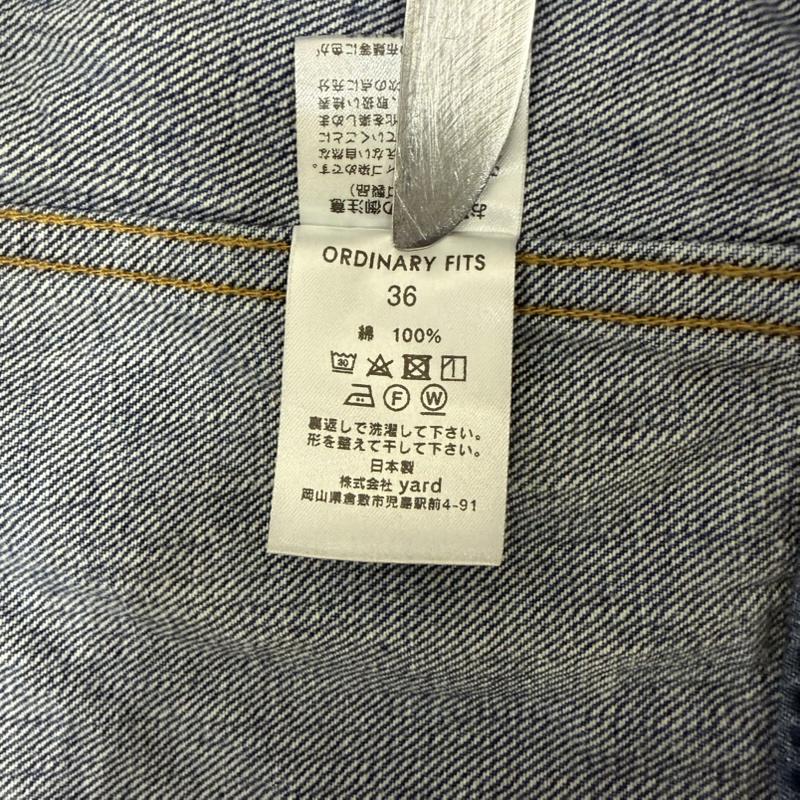 オーディナリーフィッツ Ordinary fits ジャケット、上着 ジャケット、ブレザー 2ndタイプ デニムジャケット Gジャン 36 ライトブルー 36 無地 インディゴ / インディゴ / Indigo メンズ USED 古着 中古 50161987