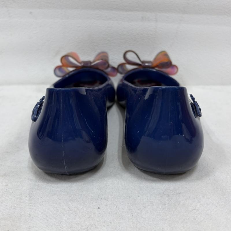 ヴィヴィアンウエストウッド Vivienne Westwood パンプス パンプス Melissa メリッサ ANGLOMANIA リボン ラバー フラット パンプス レインシューズ オーブ ORB 39 - 青 / ブルー / blue X 茶 / ブラウン / brown レディース USED 古着 中古 50161988