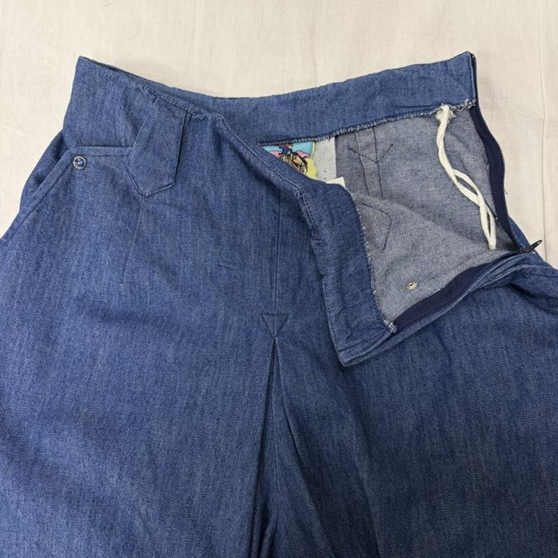 ＵＳフルギ US古着 パンツ デニム、ジーンズ P.S. Rhinestones by panhandle slim デニム ウエスタンパンツ TALONジップ インディゴ SIZE:7 - 無地 インディゴ / インディゴ / Indigo レディース USED 古着 中古 50161990