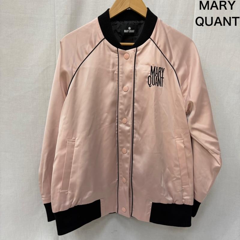 マリークヮント MARY QUANT ジャケット、上着 ジャンパー、ブルゾン 224-551701-090-3 サテンロゴブルゾン pink M(38) M ロゴ、文字 桃 / ピンク / pink レディース USED 古着 中古 50161992
