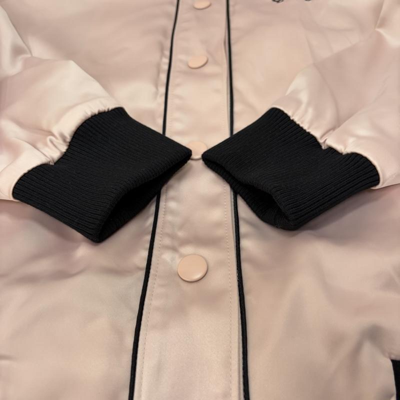 マリークヮント MARY QUANT ジャケット、上着 ジャンパー、ブルゾン 224-551701-090-3 サテンロゴブルゾン pink M(38) M ロゴ、文字 桃 / ピンク / pink レディース USED 古着 中古 50161992