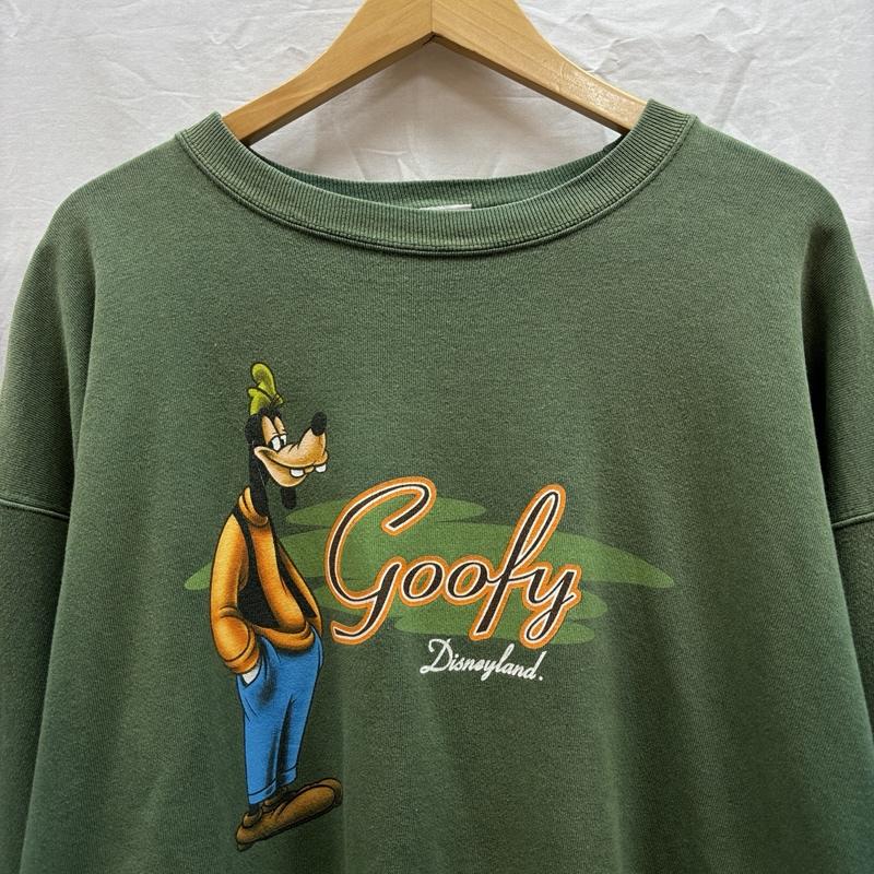 ディズニー Disney トレーナー 長袖 GOOFY グーフィー ロゴ プリント クルーネック スウェット トレーナー XL メンズ USED 古着 中古 50161993