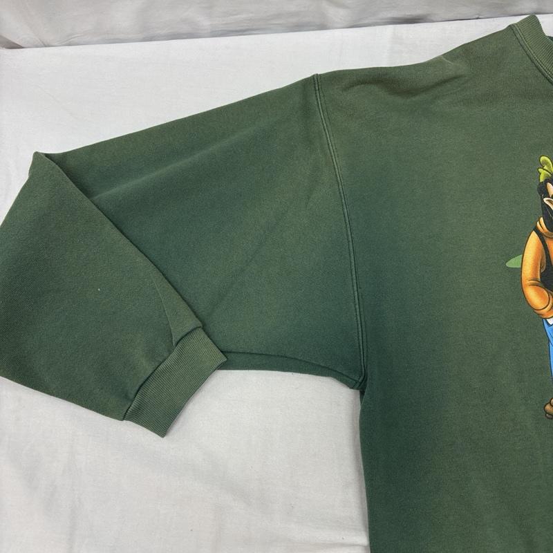 ディズニー Disney トレーナー 長袖 GOOFY グーフィー ロゴ プリント クルーネック スウェット トレーナー XL メンズ USED 古着 中古 50161993