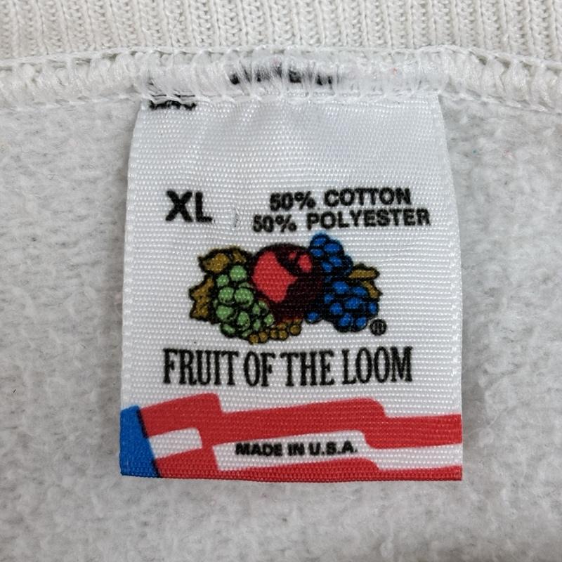 フルーツオブザルーム FRUIT OF THE LOOM トレーナー 長袖 80年代 ビンテージ USA製 MLB TWINS ミネソタツインズ スウェット トレーナー 80s VINTAGE XL 白 / ホワイト / white メンズ USED 古着 中古 50161994