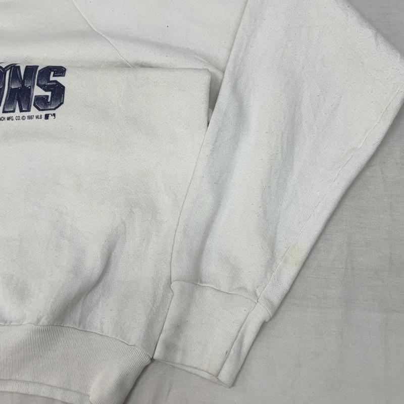 フルーツオブザルーム FRUIT OF THE LOOM トレーナー 長袖 80年代 ビンテージ USA製 MLB TWINS ミネソタツインズ スウェット トレーナー 80s VINTAGE XL 白 / ホワイト / white メンズ USED 古着 中古 50161994