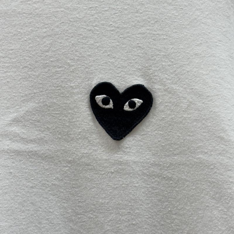 プレイコムデギャルソン PLAY COMME des GARCONS Tシャツ 長袖 ハートロゴ クルーネック 長袖 Tシャツ ロンT M 白 / ホワイト / white メンズ USED 古着 中古 50161995