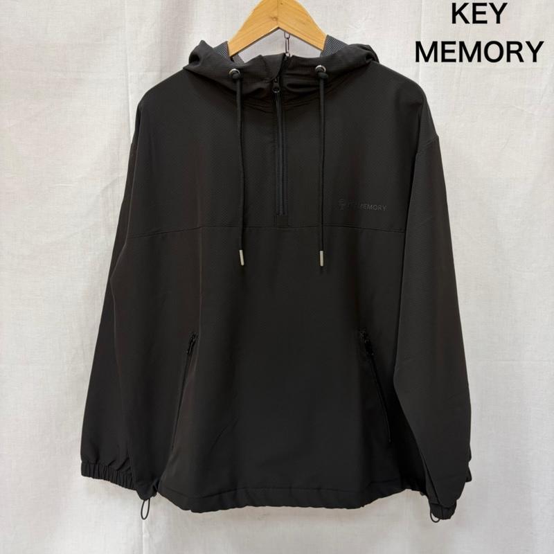 古着 USED ジャケット、上着 ジャンパー、ブルゾン KEY MEMORY キーメモリー アノラックパーカー black 1 1 ロゴ、文字 黒 / ブラック / black メンズ USED 古着 中古 50161997