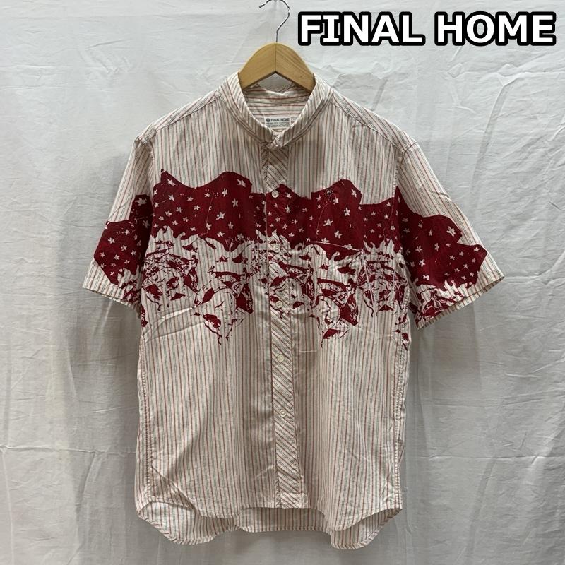 ファイナルホーム FINALHOME シャツ、ブラウス 半袖 ストライプ柄 ミニカラー 半袖 シャツ FH71FJ180 M ストライプ メンズ USED 古着 中古 50161998