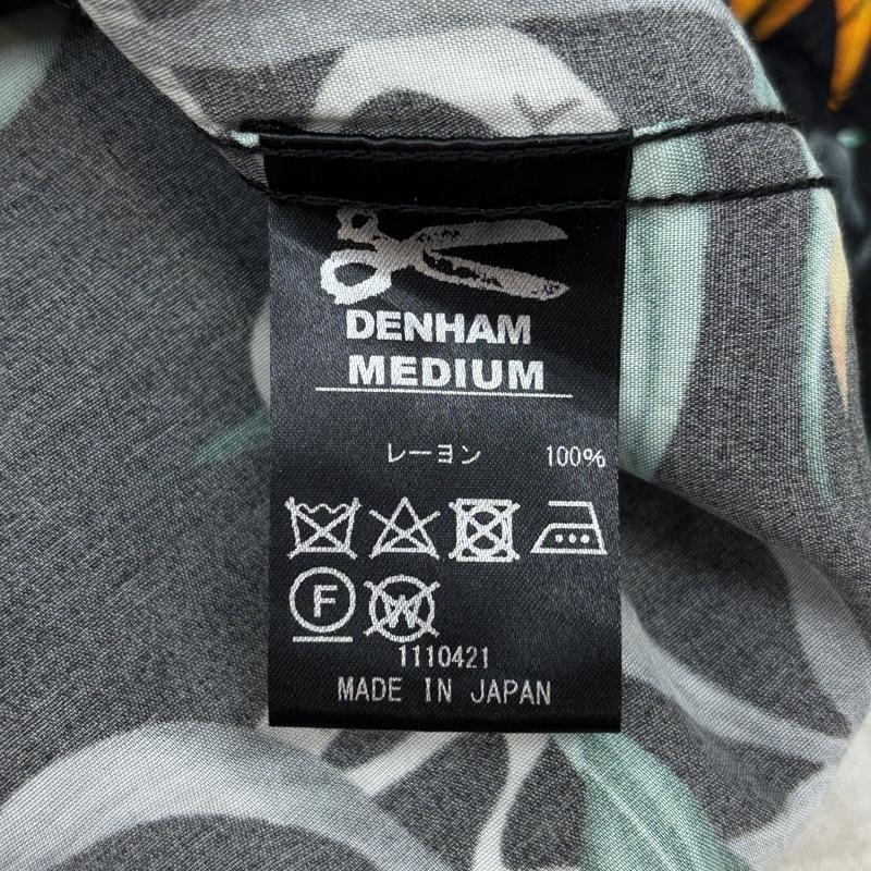 デンハム DENHAM シャツ、ブラウス 半袖 花柄 ロゴ 総柄 レーヨン アロハ シャツ 1110421 M メンズ USED 古着 中古 50161999