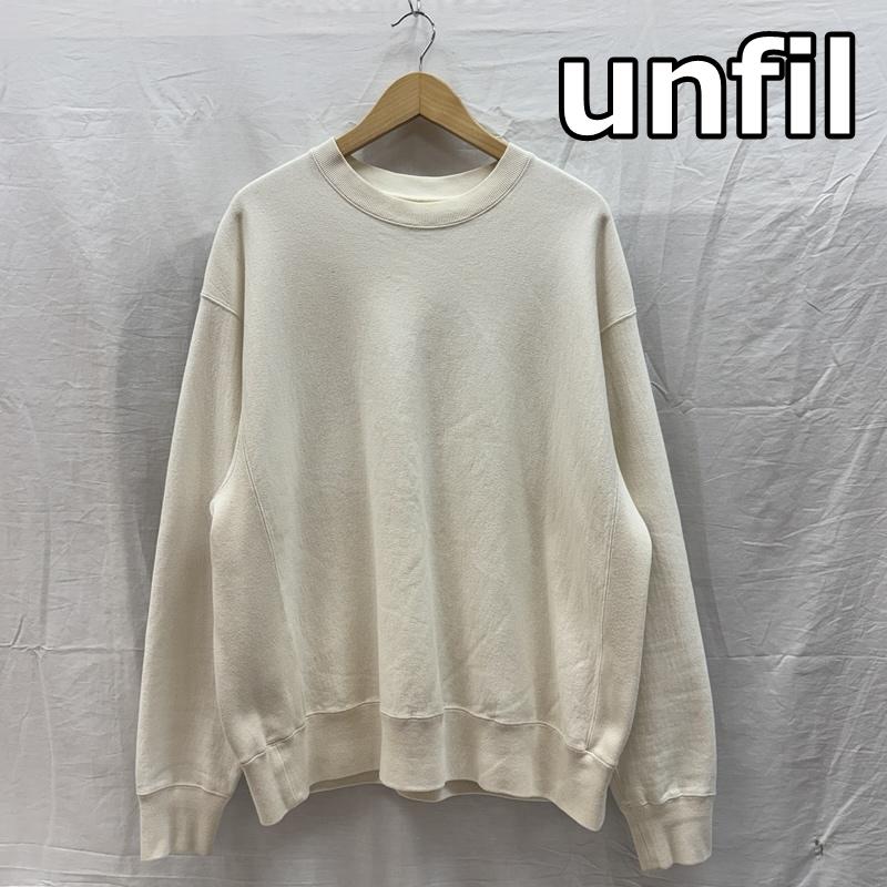 アンフィル unfil トレーナー 長袖 WZFL-UM227 サイドリブ スウェット トレーナー クルーネック 裏起毛 3 メンズ USED 古着 中古 50162000