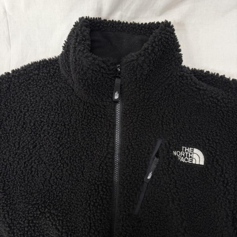 ザノースフェイス THE NORTH FACE ジャケット、上着 ジャンパー、ブルゾン NJ4FM50L WHITE LABEL RIMO FLEECE JACKET black L L ロゴ、文字 黒 / ブラック / black メンズ USED 古着 中古 50162001